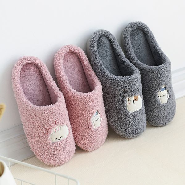 women indoor slippers soft plush lovers home slipper anti-slip big size warm faux fur house floor shoes ladies bedroom slides, Black
women indoor slippers soft plush lovers home slipper anti-slip big size warm faux fur house floor shoes ladies bedroom slides, Black