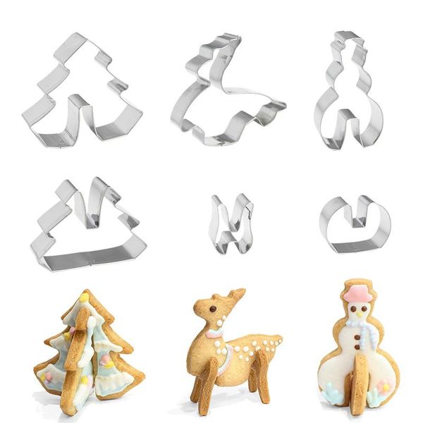 baking moulds 8pcs/set 3d christmas cookie cutter tools gingerbread house stainless steel biscuit mold kitchen cake decorating tool
baking moulds 8pcs/set 3d christmas cookie cutter tools gingerbread house stainless steel biscuit mold kitchen cake decorating tool