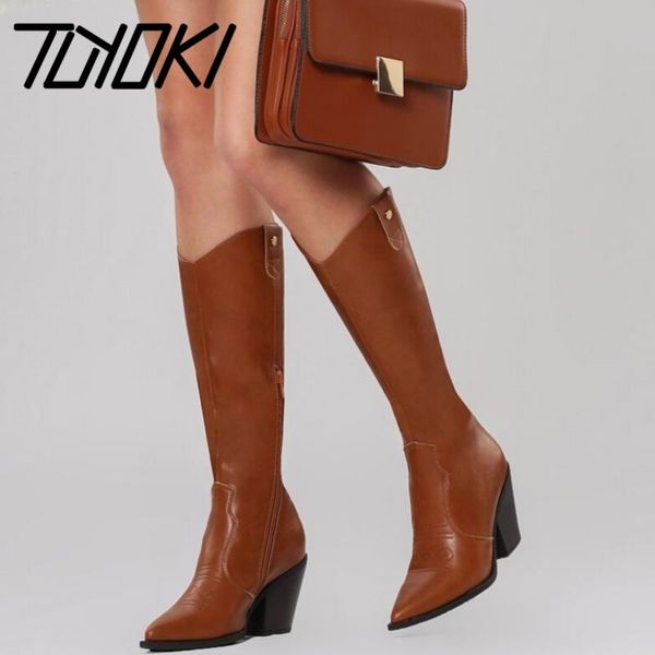 boots tuyoki woman high heel thick knee fashion cool winter shoes party footwear size 36-41, Black
boots tuyoki woman high heel thick knee fashion cool winter shoes party footwear size 36-41, Black