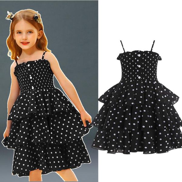girl's dresses girls princess dress for kids sling polka dot print black vestidos elegant party tutu gown children casual sleeveless su, Red;yellow
girl's dresses girls princess dress for kids sling polka dot print black vestidos elegant party tutu gown children casual sleeveless su, Red;yellow