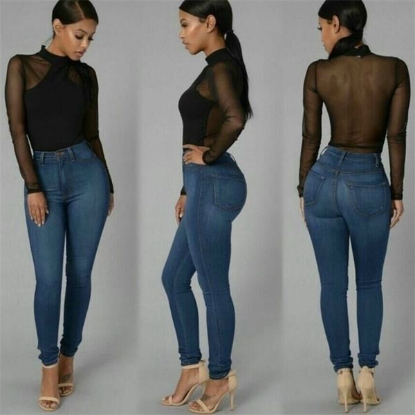 spring slim elasticity skinny jeans women europe high waist push up pencil pants mujer casual deep blue vintage plaid denim
spring slim elasticity skinny jeans women europe high waist push up pencil pants mujer casual deep blue vintage plaid denim
