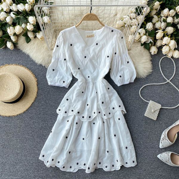 casual dresses sweet white mini summer women elegant sleeve embroidery polka dot club party es robe femme vestidos 2uhj, Black;gray
casual dresses sweet white mini summer women elegant sleeve embroidery polka dot club party es robe femme vestidos 2uhj, Black;gray