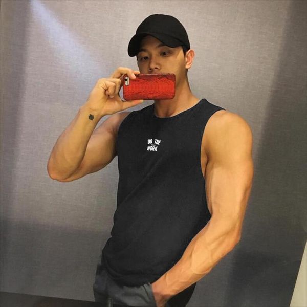 brand summer gym clothing mesh men bodybuilding stringer tank fitness sleeveless shirt running vest quick dry singlets, White;black
brand summer gym clothing mesh men bodybuilding stringer tank fitness sleeveless shirt running vest quick dry singlets, White;black