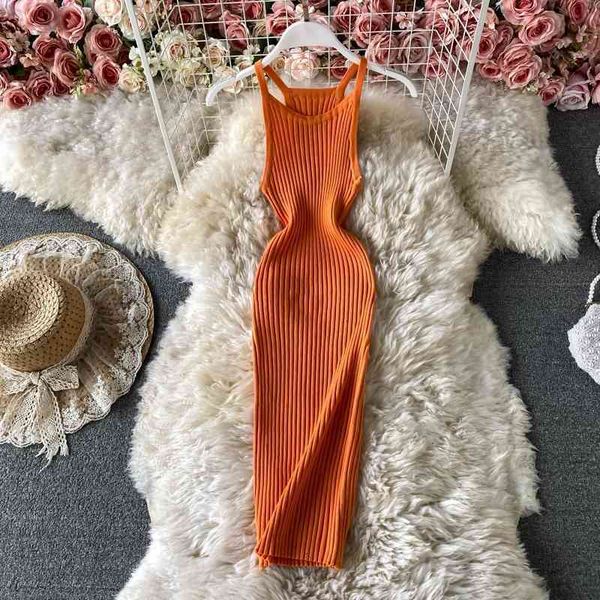 casual dresses summer sling knitted bag hip dress casual sleeveless for women's midi long slimming vest dress vestidos gw8n, Black;gray
casual dresses summer sling knitted bag hip dress casual sleeveless for women's midi long slimming vest dress vestidos gw8n, Black;gray