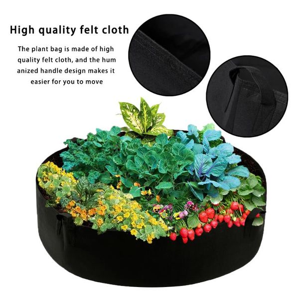 planters & pots garden plant bags felt growing bag diameter 126cm height 30cm 100 gallons with 4 hands
planters & pots garden plant bags felt growing bag diameter 126cm height 30cm 100 gallons with 4 hands