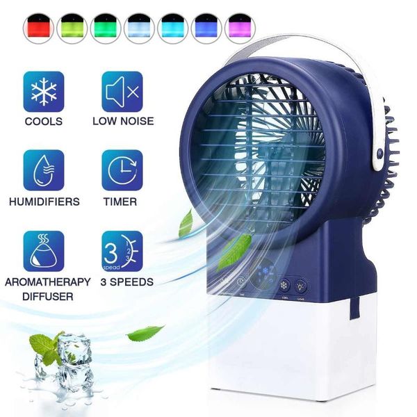 electric fans adable air cooler fan 3-speeds mist purifier portable quiet with 7 colors lights home office desk
electric fans adable air cooler fan 3-speeds mist purifier portable quiet with 7 colors lights home office desk