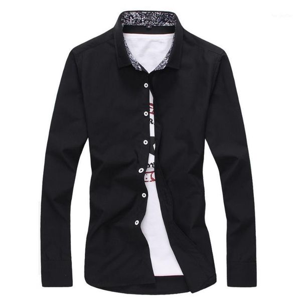 men's casual shirts fashion men shirt 2021 spring brand business men's slim fit dress male long sleeves camisa masculina xxl1, White;black
men's casual shirts fashion men shirt 2021 spring brand business men's slim fit dress male long sleeves camisa masculina xxl1, White;black