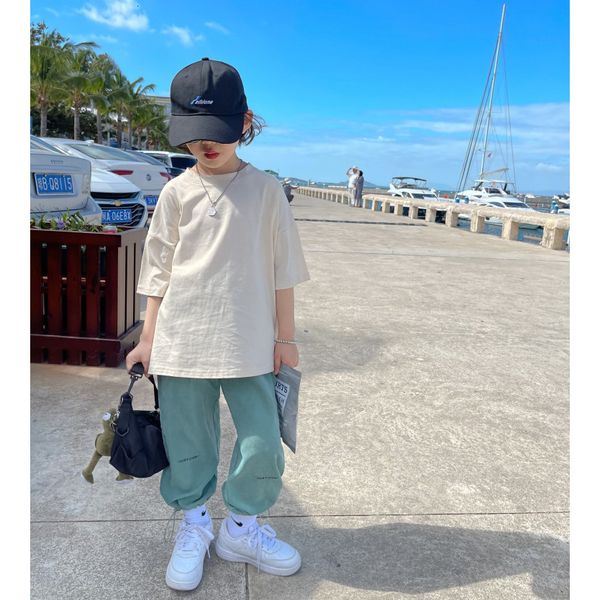 t-shirt cong xiaomei back printed short sleeve 2021 summer new children's round neck base shirt girl's foreign, Black;white
t-shirt cong xiaomei back printed short sleeve 2021 summer new children's round neck base shirt girl's foreign, Black;white