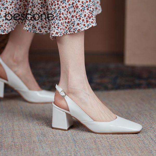 dress shoes bescone casual women's pumps handmade patent leather square heel toe buckle strap summer commute female bo908, Black
dress shoes bescone casual women's pumps handmade patent leather square heel toe buckle strap summer commute female bo908, Black