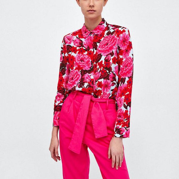 women's blouses & shirts spring summer floral print women shirt long sleeve turn down collar chic streetwear ladies blouse casual femal, White
women's blouses & shirts spring summer floral print women shirt long sleeve turn down collar chic streetwear ladies blouse casual femal, White