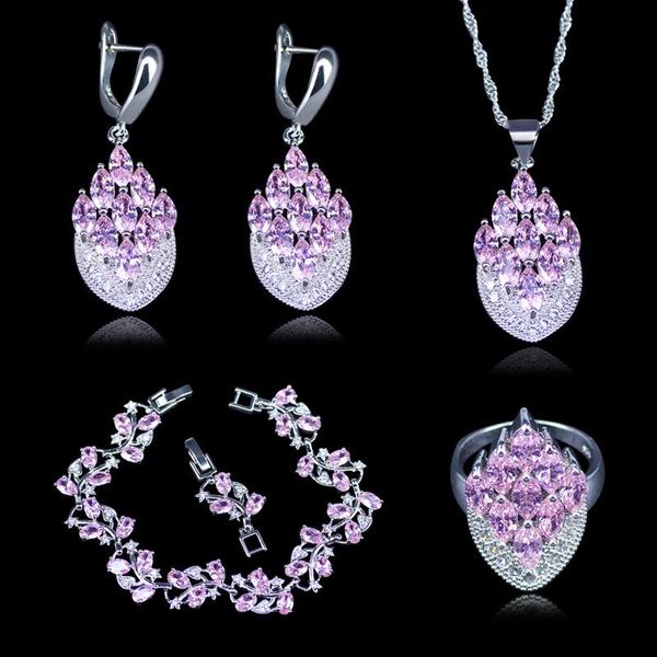 earrings & necklace global shopping festival princess pink crystal silver color bracelets jewelry sets for women christmas
earrings & necklace global shopping festival princess pink crystal silver color bracelets jewelry sets for women christmas