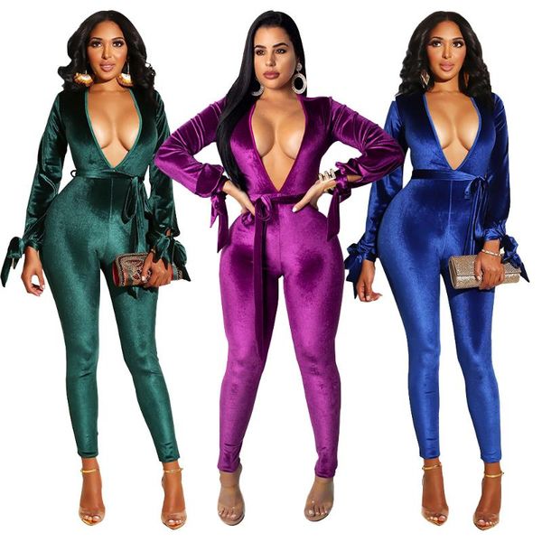 women's jumpsuits & rompers 2021 fashion european american women v-neck open back long sleeve suit jumpsuit autumn winter pant lady sol, Black;white
women's jumpsuits & rompers 2021 fashion european american women v-neck open back long sleeve suit jumpsuit autumn winter pant lady sol, Black;white