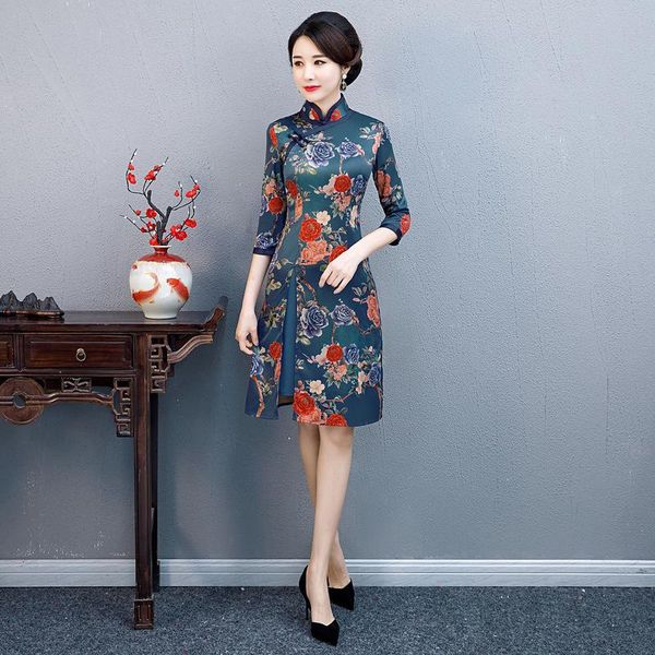 ethnic clothing plus size 4xl women elegant chinese handmade button aodai cheongsam satin half sleeve prined broadside orientale banquet qip, Red
ethnic clothing plus size 4xl women elegant chinese handmade button aodai cheongsam satin half sleeve prined broadside orientale banquet qip, Red