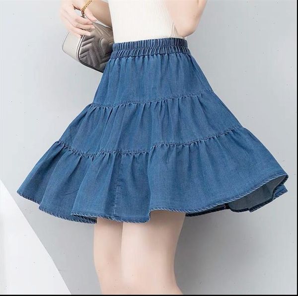 women summer skirt ruffle high waist jeans big size 6xl 7xl brand cotton denim fashion korean plus, Black
women summer skirt ruffle high waist jeans big size 6xl 7xl brand cotton denim fashion korean plus, Black