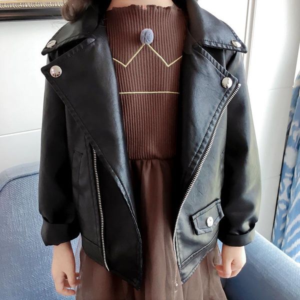 jackets autumn fall clothes korean pu leather girls toddler kids coat outwear turndown collar zipper zip up 3 to 8 yrs, Blue;gray
jackets autumn fall clothes korean pu leather girls toddler kids coat outwear turndown collar zipper zip up 3 to 8 yrs, Blue;gray