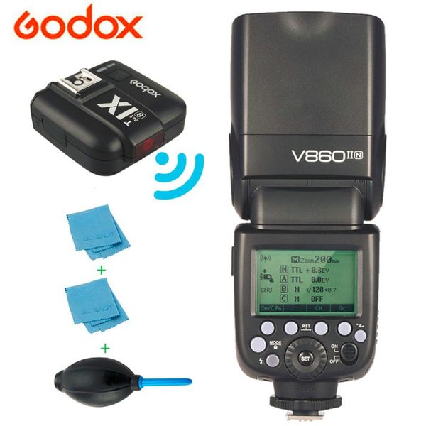 godox ving v860ii v860ii-n gn60 e-ttl hss 1/8000 li-ion battery speedlite flash kit + transmitter x1tn for dslr cameras
godox ving v860ii v860ii-n gn60 e-ttl hss 1/8000 li-ion battery speedlite flash kit + transmitter x1tn for dslr cameras