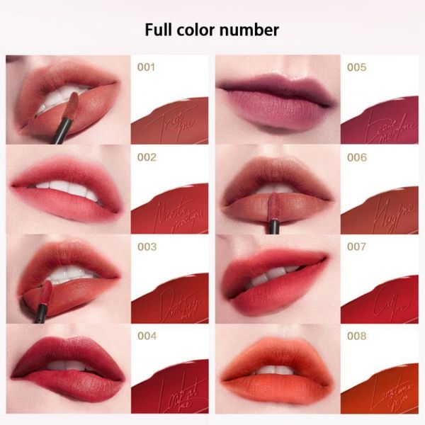 lip gloss velvet matte lips lipstick 8 colors longlasting waterproof glaze non smudge tint women's makeup maquiagem tslm1
lip gloss velvet matte lips lipstick 8 colors longlasting waterproof glaze non smudge tint women's makeup maquiagem tslm1