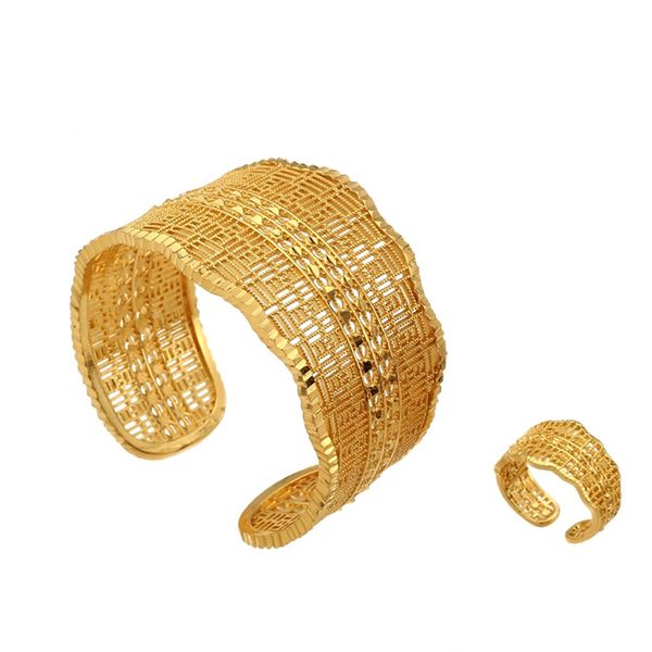 middle east bracelet for women jewelry sets gold color wide african india bangles with ring dubai bridal wedding banquet gifts, Silver
middle east bracelet for women jewelry sets gold color wide african india bangles with ring dubai bridal wedding banquet gifts, Silver
