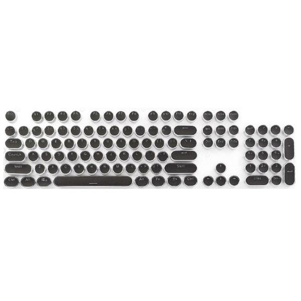 keyboards 104-key retro round keycaps double lens diy typewriter for backlit mechanical keyboard
keyboards 104-key retro round keycaps double lens diy typewriter for backlit mechanical keyboard