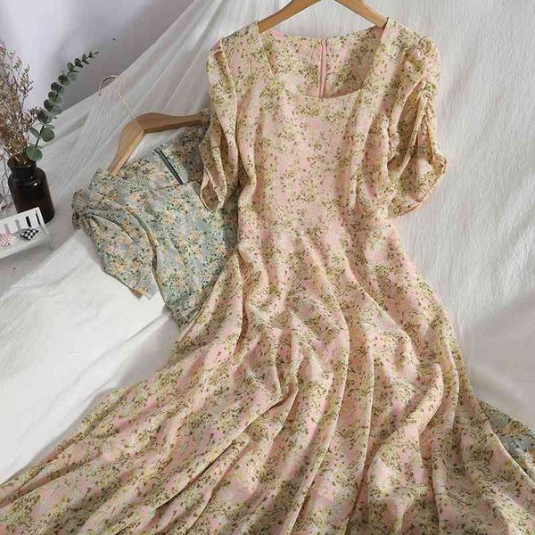 casual dresses korean pleated short-sleeved print dress for womens summer elegant gentle chiffon thin and sweet floral female d5s0, Black;gray
casual dresses korean pleated short-sleeved print dress for womens summer elegant gentle chiffon thin and sweet floral female d5s0, Black;gray