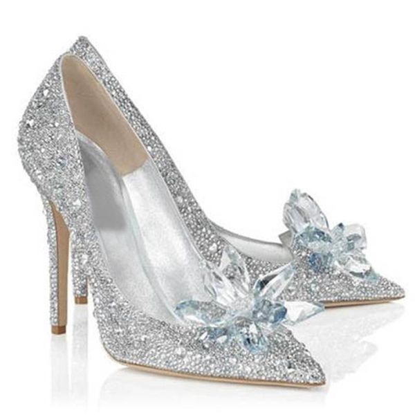 dress shoes silver crystal wedding women rhinestone high heels cinderella pointed toe pumps fashion luxury woman, Black
dress shoes silver crystal wedding women rhinestone high heels cinderella pointed toe pumps fashion luxury woman, Black