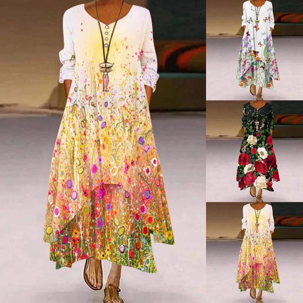 party dresses vintage long dress women autumn foral printing loose beach oversize irregular bohemian big swing maxi robe, White;black
party dresses vintage long dress women autumn foral printing loose beach oversize irregular bohemian big swing maxi robe, White;black