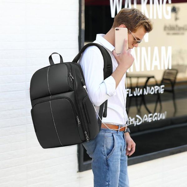 backpack men lapbusiness bag waterproof back pack usb charging bags travel school for boys
backpack men lapbusiness bag waterproof back pack usb charging bags travel school for boys
