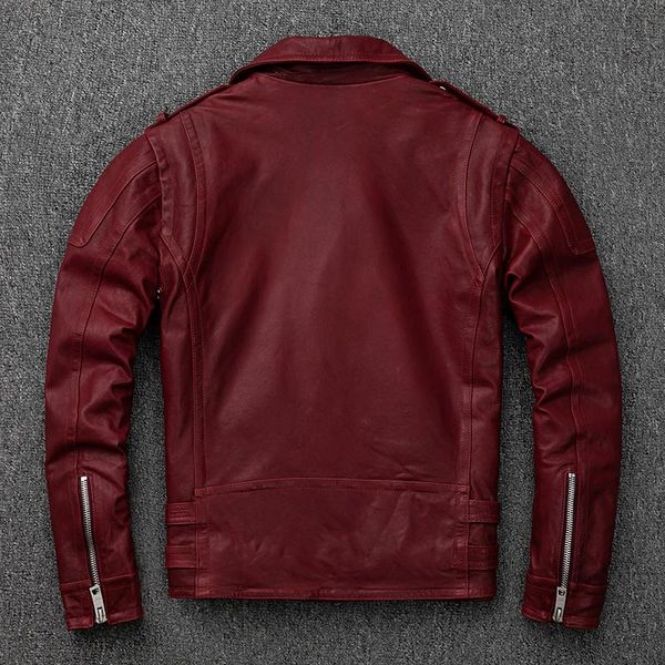 men's leather & faux men genuine vintage jacket sheepskin coat short biker motorcycle jackets chaqueta cuero hombre kj4224, Black
men's leather & faux men genuine vintage jacket sheepskin coat short biker motorcycle jackets chaqueta cuero hombre kj4224, Black