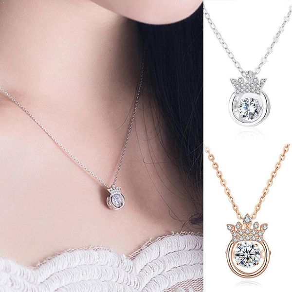 pendant necklaces crown necklace for women girl durable gifts elegant girlfriend x8v4, Silver
pendant necklaces crown necklace for women girl durable gifts elegant girlfriend x8v4, Silver