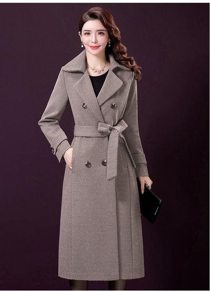 women's wool & blends 2021 woolen coat middle long thousand bird plaid overcoat black belted brown blend women
women's wool & blends 2021 woolen coat middle long thousand bird plaid overcoat black belted brown blend women