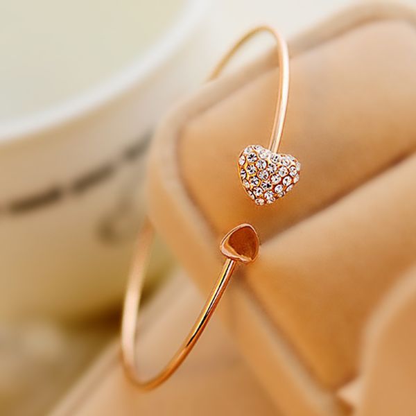 fashion double heart crystal bracelets for women cute jewelry girls gifts adjustable cuff bracelet bangles jewellery pulseras, White
fashion double heart crystal bracelets for women cute jewelry girls gifts adjustable cuff bracelet bangles jewellery pulseras, White