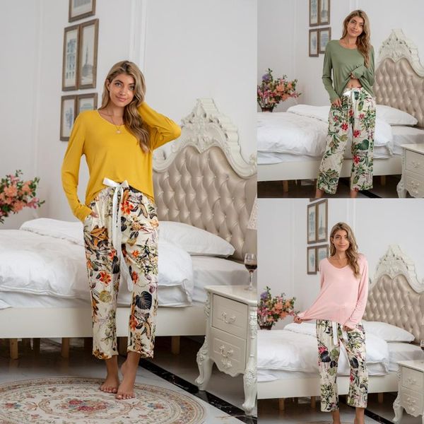 women's two piece pants autumn and winter spot modal cotton home leisure suit sleepwear set women clothing matching sets peice, White
women's two piece pants autumn and winter spot modal cotton home leisure suit sleepwear set women clothing matching sets peice, White