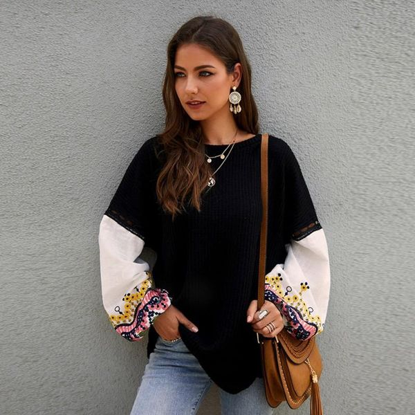 women's sweaters women 2021 autumn winter sweater patchwork base fashion loose harajuku slim long sleeve o neck, White;black
women's sweaters women 2021 autumn winter sweater patchwork base fashion loose harajuku slim long sleeve o neck, White;black