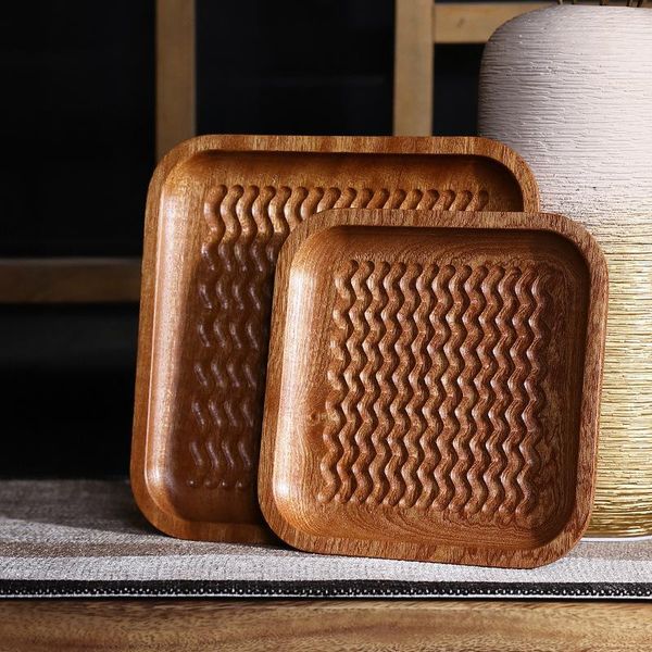 dishes & plates ebony wooden tray square tea dinner plate hand-carved hammer pattern creative japan style serving
dishes & plates ebony wooden tray square tea dinner plate hand-carved hammer pattern creative japan style serving