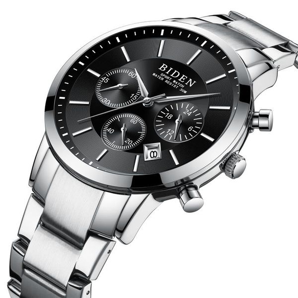 wristwatches chronograph business casual formal quartz men watch silver stainless steel automatic date sports waterproof, Slivery;brown
wristwatches chronograph business casual formal quartz men watch silver stainless steel automatic date sports waterproof, Slivery;brown