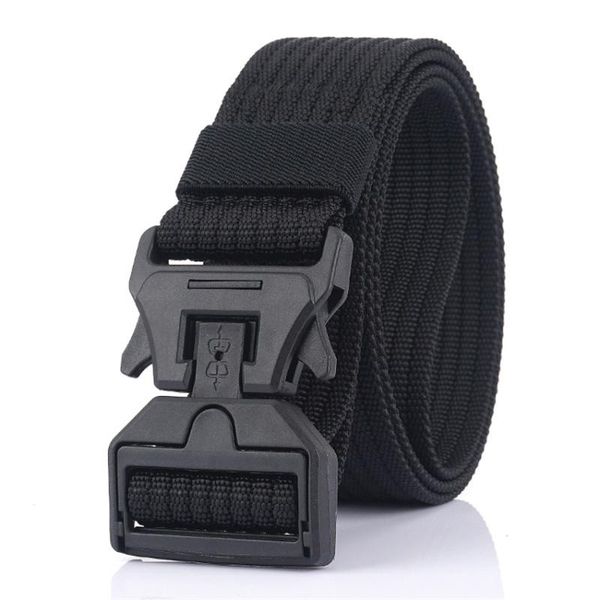 new men's belt for trousers quick release magnetic buckle combat adjustable nylon belt wear-resistant sport accessories, Black;gray
new men's belt for trousers quick release magnetic buckle combat adjustable nylon belt wear-resistant sport accessories, Black;gray
