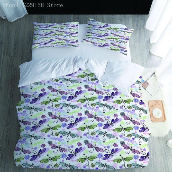 bedding sets purple dragonfly printed set comforter 2/3pcs duvet cover single double king size children quilt home texti
bedding sets purple dragonfly printed set comforter 2/3pcs duvet cover single double king size children quilt home texti