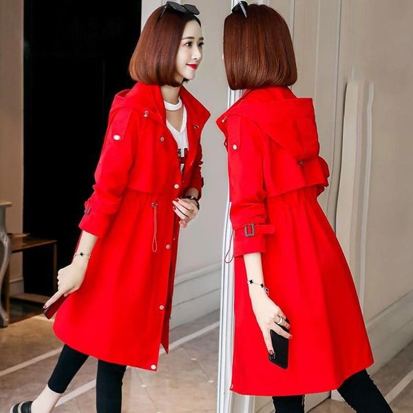 women's trench coats women windbreaker 2021 spring autumn causal loose hooded female coat korean slim long zipper basic ladies outerwea, Tan;black
women's trench coats women windbreaker 2021 spring autumn causal loose hooded female coat korean slim long zipper basic ladies outerwea, Tan;black