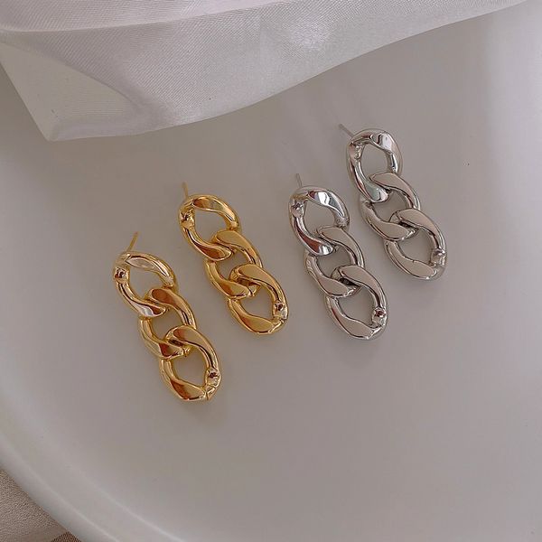 laughter wind earrings chain metal ins cold han chao net red temperament, Golden;silver
laughter wind earrings chain metal ins cold han chao net red temperament, Golden;silver