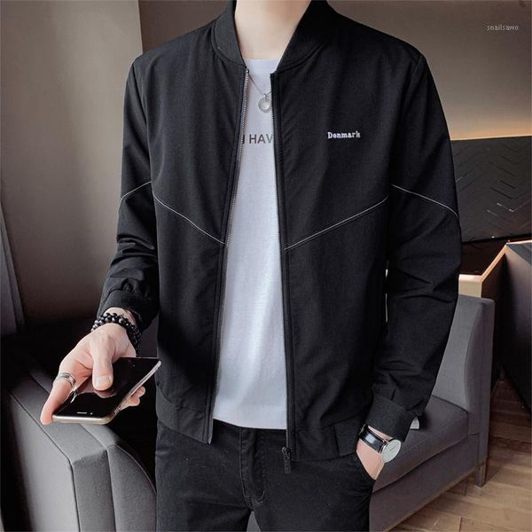 men's jackets quality autumn long sleeve bomber men clothing simple stand collar slim fit letter embroidery casual baseball jacket, Black;brown
men's jackets quality autumn long sleeve bomber men clothing simple stand collar slim fit letter embroidery casual baseball jacket, Black;brown
