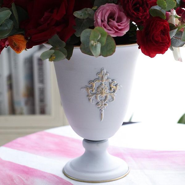 vases vintage white polished gold decals wrought iron vase wedding party flower shop deskornaments home living room decorations
vases vintage white polished gold decals wrought iron vase wedding party flower shop deskornaments home living room decorations