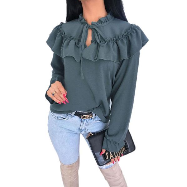 women blouse vintage long sleeve bow ruffles loose blouse office shirt shirt elegant ladies blouses shirts, White
women blouse vintage long sleeve bow ruffles loose blouse office shirt shirt elegant ladies blouses shirts, White