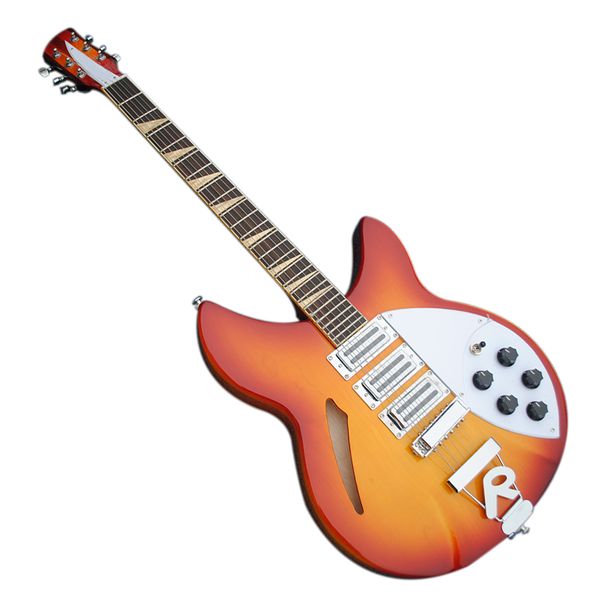 factory outlet-6 strings cherry sunburst electric guitar with semi-hollow body,rosewood fretboard
factory outlet-6 strings cherry sunburst electric guitar with semi-hollow body,rosewood fretboard