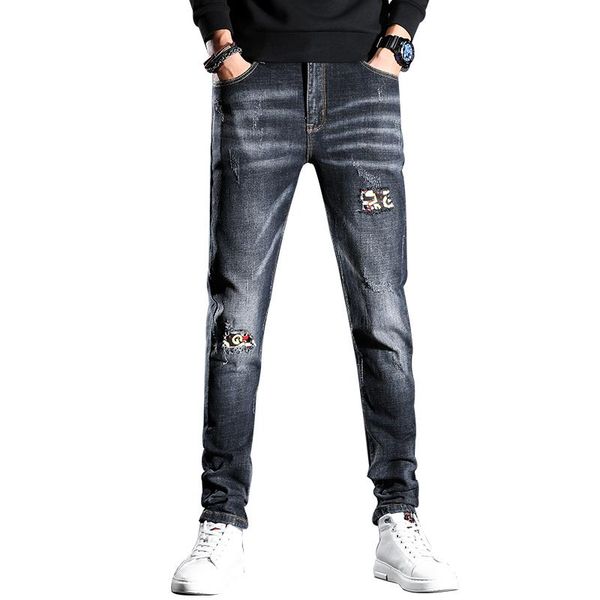 men's jeans black and gray ripped 2021 spring autumn fashion regular fit stretch male brand pants size 28-38,715, Blue
men's jeans black and gray ripped 2021 spring autumn fashion regular fit stretch male brand pants size 28-38,715, Blue