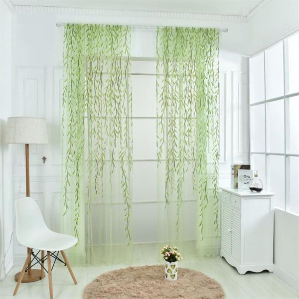 willow pattern sheer window curtain tulle voile curtain valances for living room dinning room bedroom (green color)
willow pattern sheer window curtain tulle voile curtain valances for living room dinning room bedroom (green color)