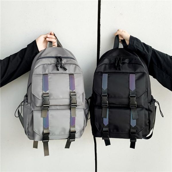 waterproof backpack fashion women backpack travel nylon school bags teenagers girls reflective strip female shoulder bag 
waterproof backpack fashion women backpack travel nylon school bags teenagers girls reflective strip female shoulder bag