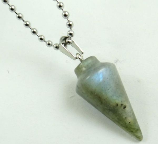 pendants fashion selling natural stone labradorite endulum circular cone charms necklace jewelry for men women1pc, Black
pendants fashion selling natural stone labradorite endulum circular cone charms necklace jewelry for men women1pc, Black