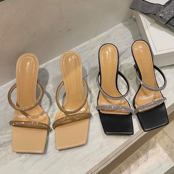 2021 women slippers fashion thin high heels sandals slippers shoes woman luxury rhinestone female flip flops slides shoes, Black
2021 women slippers fashion thin high heels sandals slippers shoes woman luxury rhinestone female flip flops slides shoes, Black