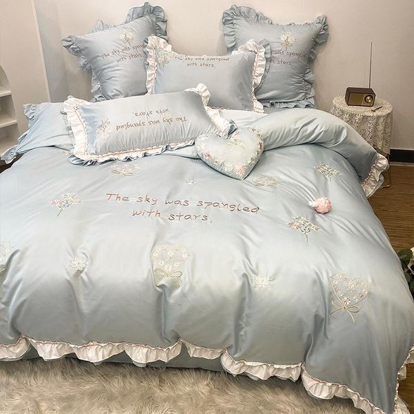 bedding sets 4pcs silk set luxury bed sheet summer princess style silky king size duvet cover 220x240 bedspread on the
bedding sets 4pcs silk set luxury bed sheet summer princess style silky king size duvet cover 220x240 bedspread on the