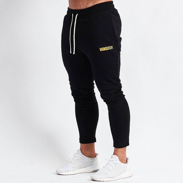 2021 new men muscle designer fitness running training sports cotton trousers men's breathable slim beam mouth casual health pants male, Black
2021 new men muscle designer fitness running training sports cotton trousers men's breathable slim beam mouth casual health pants male, Black